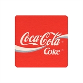 Coca-Cola logo glasbrikker, 10 stk.
